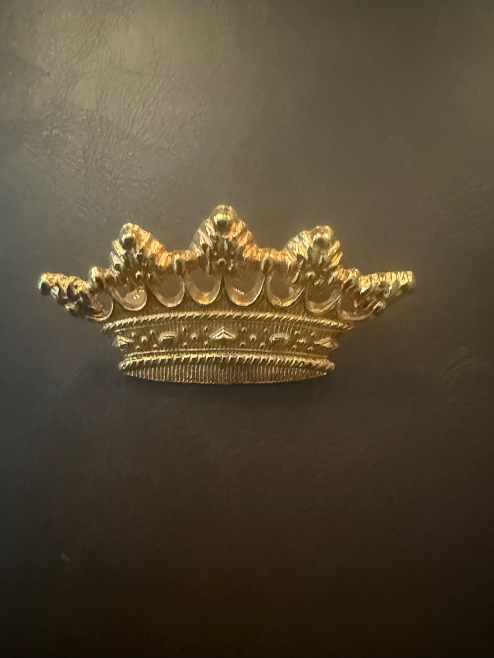 Gold Crown Brooch Pin - Elegant Women’s Accessory